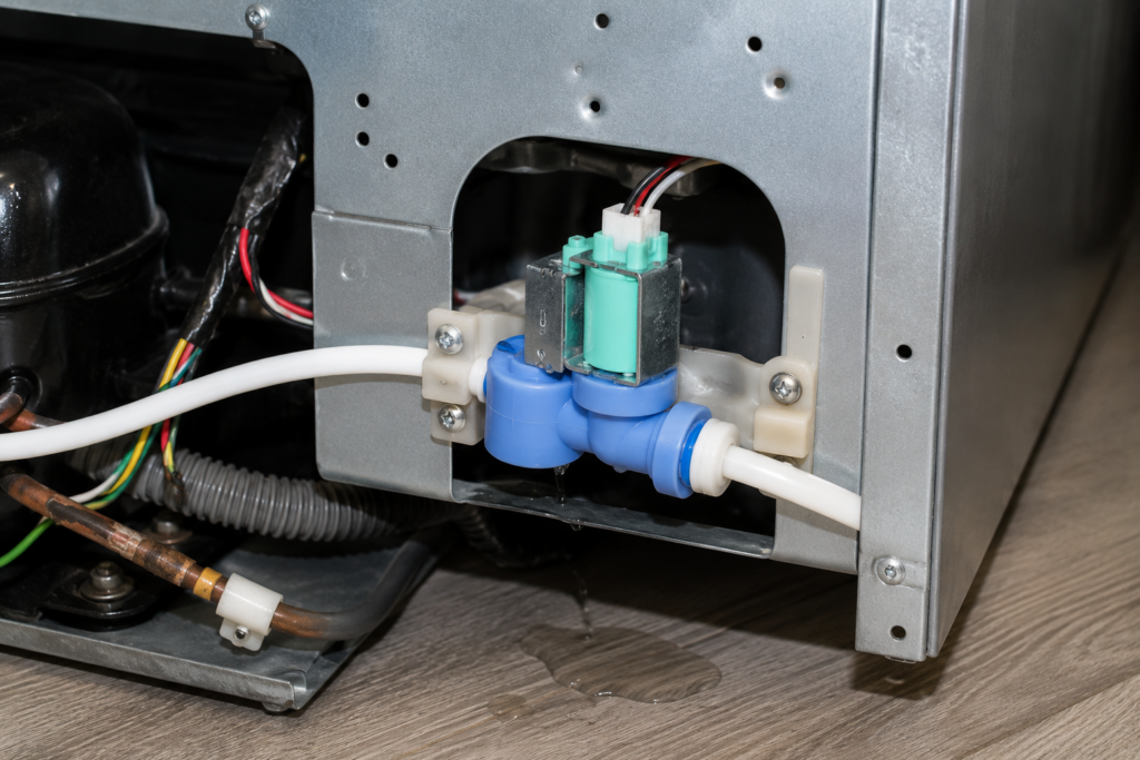 Samsung refrigerator water inlet valve problem affecting ice maker and water dispenser operation